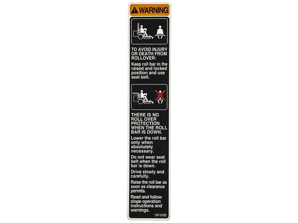 8829560-1-M-Toro-107-2102-Decal-Warning, Folding Rops