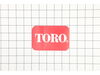Decal – Part Number: 105-8278