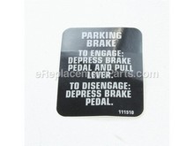 Decal-Parking, Brake – Part Number: 111510