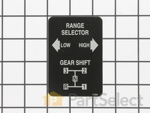 Decal-Shift Pattern – Part Number: 111534