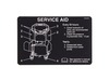 DECAL-SERVICE AID – Part Number: 116-0211
