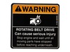 DECAL-BELT DRIVE – Part Number: 116-0205