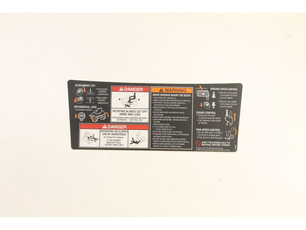8885495-1-M-Simplicity-1718199SM-Decal, Operation Safety, Lower Panel