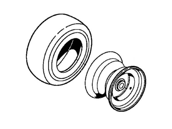 8888389-1-M-Snapper-1722834-Wheel, 5-3/8 X 7-15/16, Front
