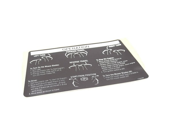 8892479-1-M-Murray-1734236SM-DECAL, Operator Instructions Upper (English/French)