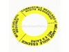 Plate-Caution – Part Number: 19500-02000