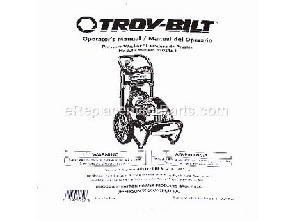 8910986-1-M-Briggs and Stratton-197183GS-Manual, Operator'S