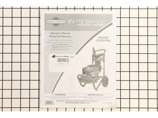 8912923-1-M-Briggs and Stratton-196408GS-Manual, Operator'S