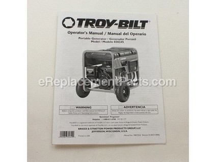 8913592-1-M-Briggs and Stratton-198375GS-Manual, Operator'S