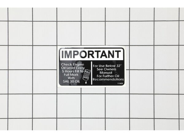 8956719-1-M-Tecumseh-35274-Oil Instruction Decal