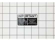 Oil Instruction Decal – Part Number: 35274