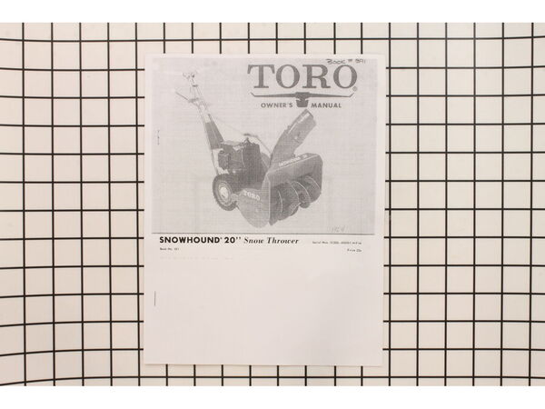 8958826-1-M-Toro-391-Owners Manual