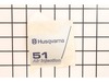 Decal 51 – Part Number: 503619704