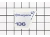 Decal/136 – Part Number: 530053459