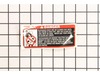 Decal, Danger, Deflector – Part Number: 532181035