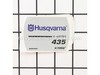 Label, Starter – Part Number: 544463602