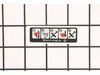Start Reminder, Label – Part Number: 544805301