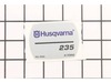 Decal 235 – Part Number: 545118503