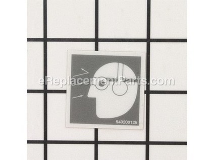 9029122-1-M-Husqvarna-540200126-Decal, Ear/Eye Warning