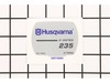 Decal 235E – Part Number: 545118502
