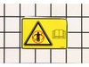 DECAL, EXITING MOWER – Part Number: 539108386