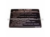 Label-Manual – Part Number: 56031-2429
