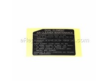 Label-Manual – Part Number: 56031-2431