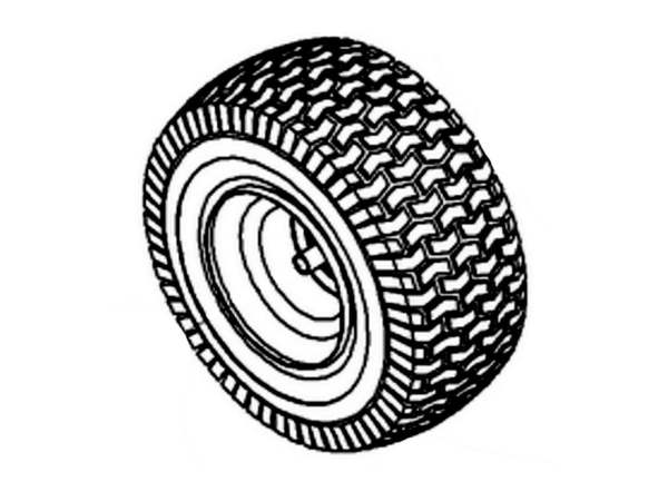 9052877-1-M-MTD-634-0177-Wheel Ass'y. Comp. 20" x 10.0"