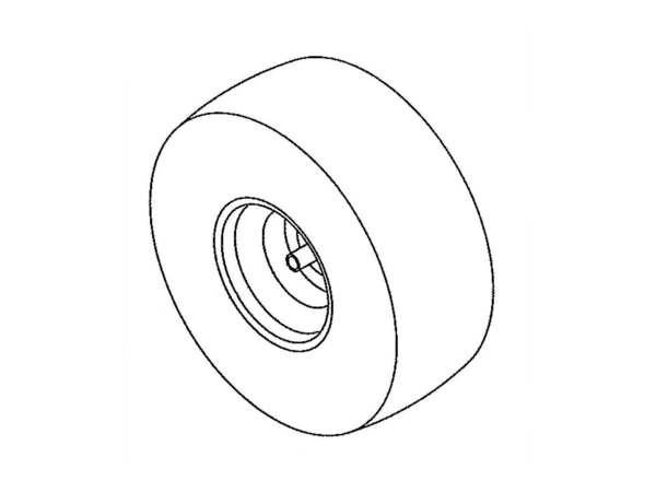 9054247-1-M-MTD-634-04324-0941-Wheel, 20 X 8 X 8, 46" - Yellow