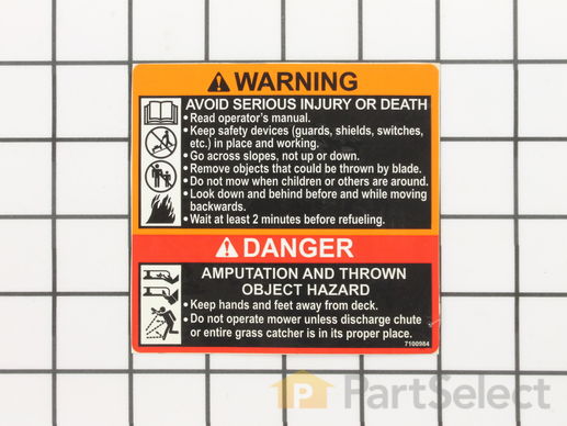 9089826-1-M-Snapper-7100984-Decal, Warning/Danger Wbm