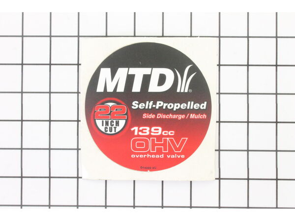 9123296-1-M-MTD-777D14240-Label-mower Shroud