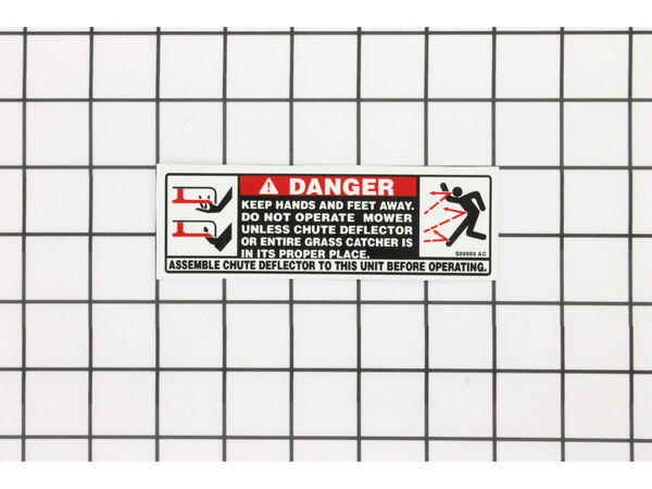 9126200-1-M-MTD-777S30503-Label-Danger Chute