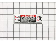 Label-Danger Chute – Part Number: 777S30503