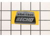 Label – Part Number: 89011244630