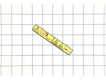 Decal-Danger, Deflector – Part Number: 93-7009