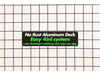 Decal - Deck – Part Number: 95-7421