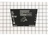 Decal - Control Panel – Part Number: 98-4469