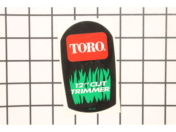 9174549-1-M-Toro-98-3549-Decal, 12" Trimmer/Edger
