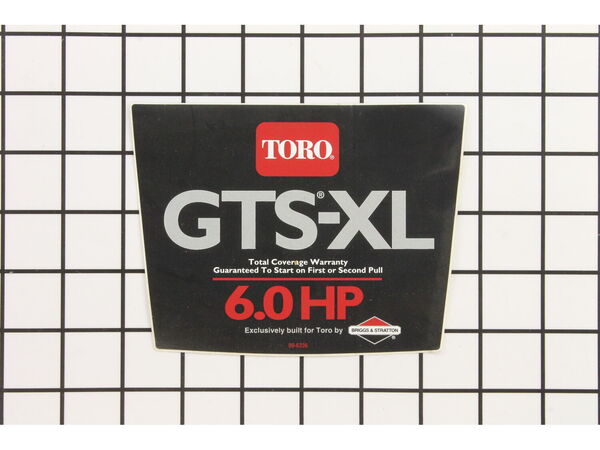 9175674-1-M-Toro-99-6336-Decal - Recoil - Quiet I/C