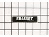 Eb633Rt ID Label – Part Number: X503009260