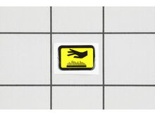 Trimmer Hot Caution Label – Part Number: X505002310