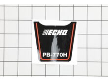 Label, Pb-770h – Part Number: X547001760