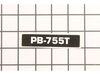 Label - Model -- Pb-755T – Part Number: X503007320