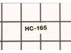 Label-Model-Hc-165 – Part Number: X503008280