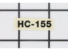 Label, Model-HC-155 – Part Number: X503009220