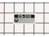 9241623-2-S-Echo-X503009360-Label - Model -- Cs-310