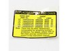 Label - Bar & Chain – Part Number: X524002190