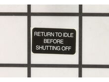 Label-Idle – Part Number: X505000950
