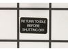 Label-Idle – Part Number: X505000950