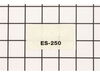 Label - Model -- Es-250 – Part Number: X547002090